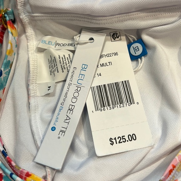 Bleu Rod Beattie Flower Hour Plunge One Piece - Picture 14 of 16